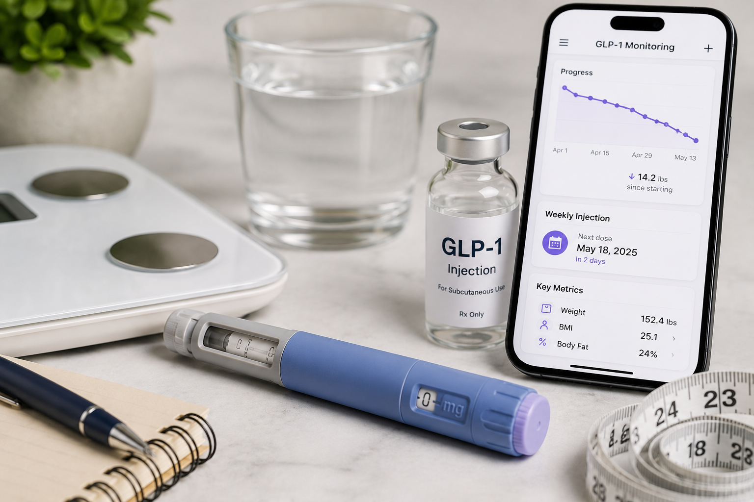 GLP-1 therapy monitoring consultation